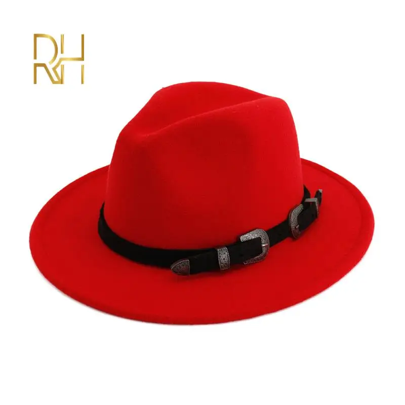 Шляпа-трилби Женская шерстяная с широкими полями и поясом | Аксессуары для одежды