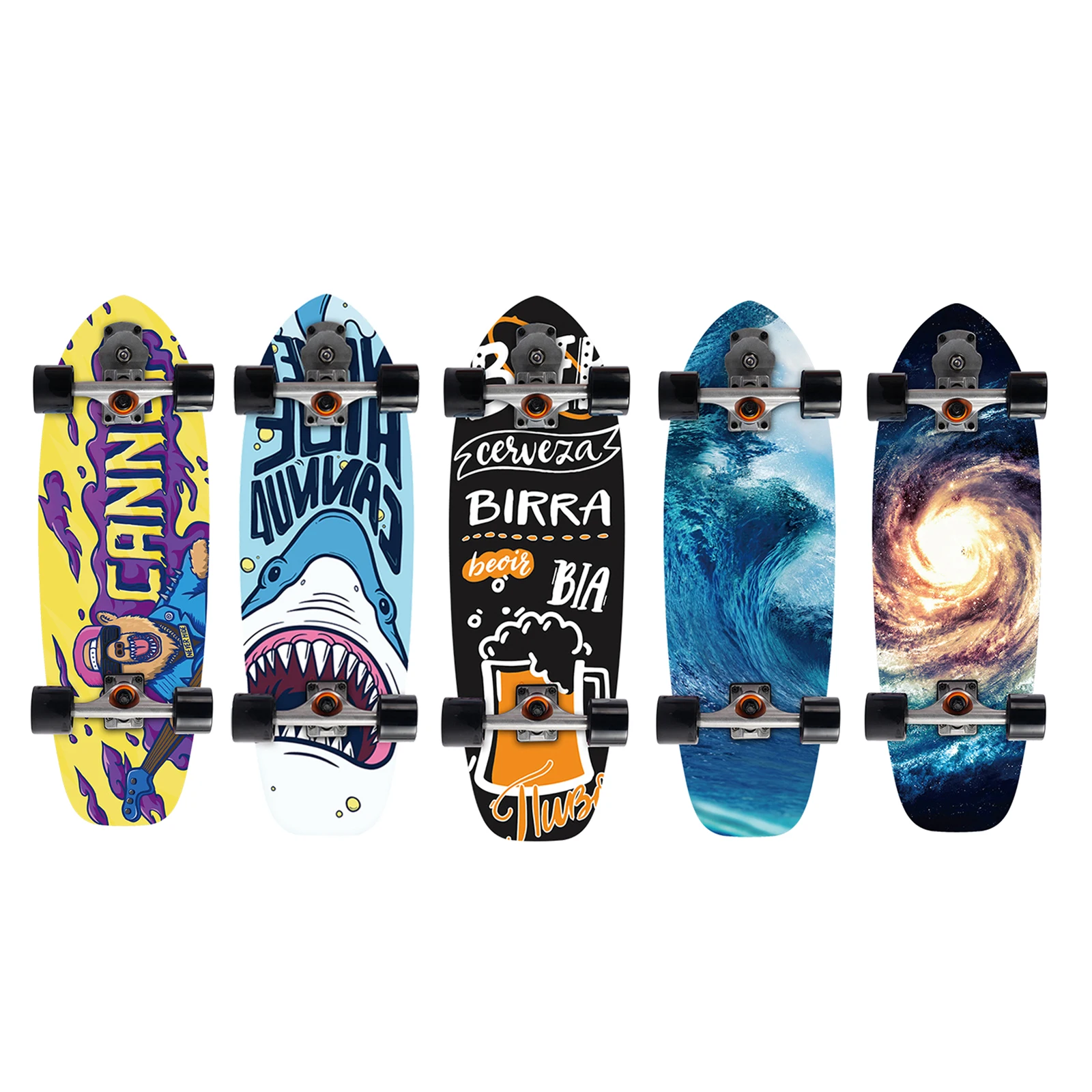

Skateboard Maple Deck Kids Starter Skate Board Cruiser Longboard w/ T-Tool