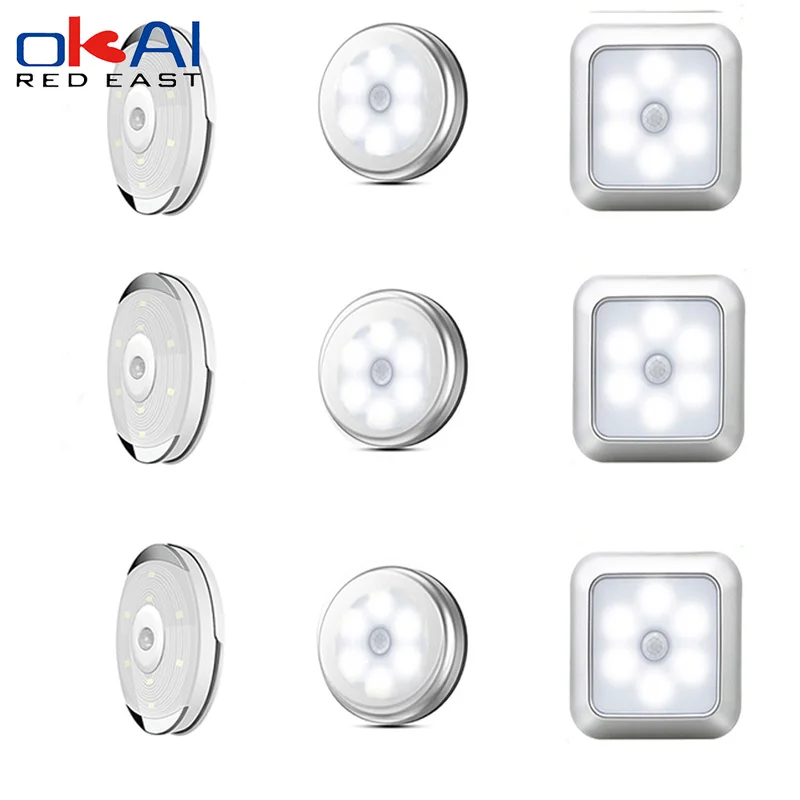 

LEDs PIR LED Motion Sensor Light Cupboard Wardrobe Bed Lamp LED Under Cabinet Night Light for Closet Stairs Kitchen Cuisine