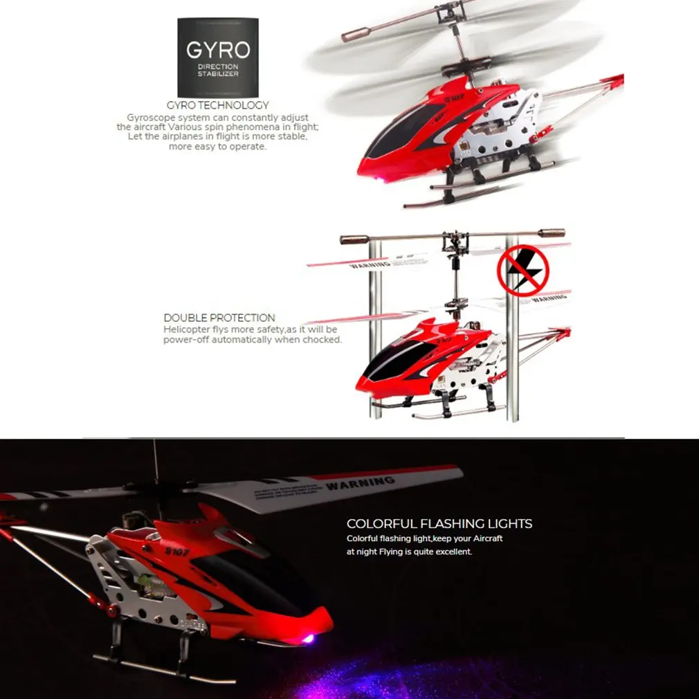 Syma S107G Радиоуправляемый Дрон гироскоп металлический инфракрасный радиоприемник 3CH Мини вертолет Радиоуправляемый Летающий беспилотник игрушки подарок RTF для детей