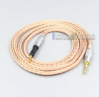 ln006765 2 5mm 4 4mm xlr 3 5mm 16 core 99 7n occ earphone cable for audio technica ath m50x ath m40x ath m70x