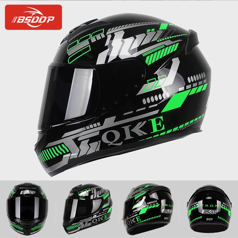 Мотоциклетный шлем для мужчин и женщин гоночный на все лицо Kawasaki ZZR600 ZX6R ZX636R ZX6RR ZX9R