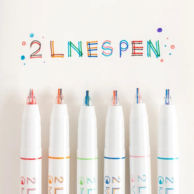 

Double Line Water Ink 2 Colors Tip Art Drawing Liner Scrapbooking 0.5mm
