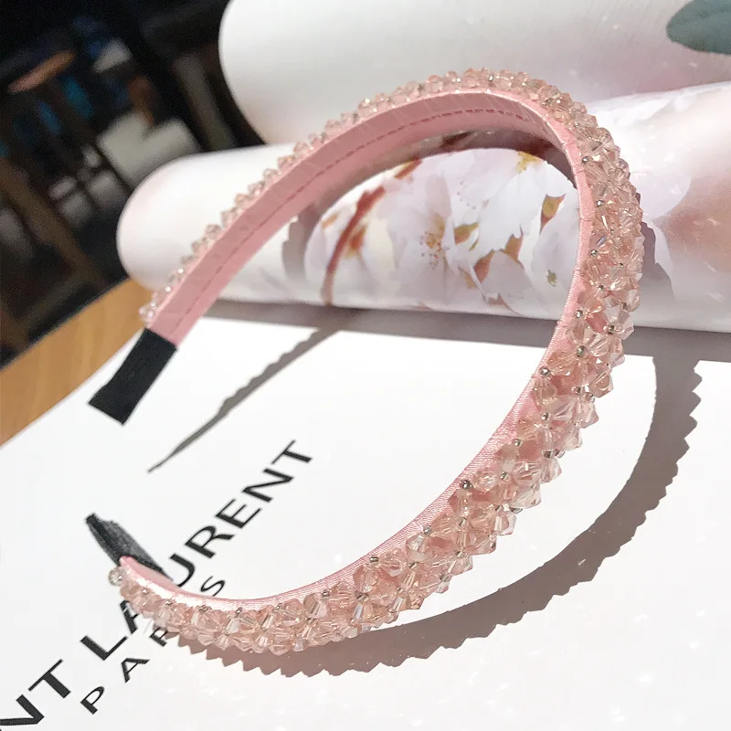 

Baroque Style Multicolor Shiny Rhinestone Hairband Crystal Headband Women Wedding Hair Hoop Hair Accessories Headbands Ornaments