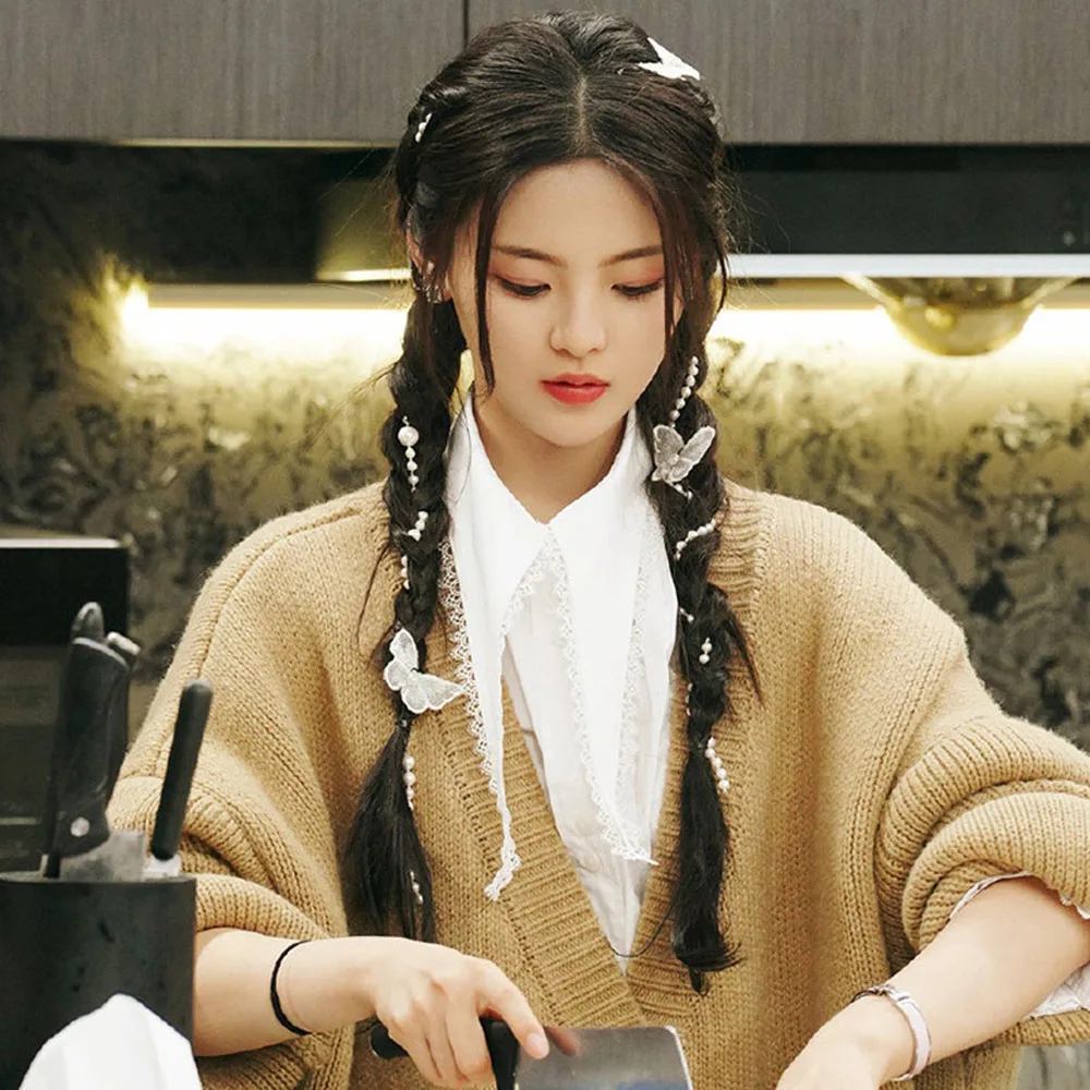 

Sweet Pearl Hairbands For Women Hair Accessories Designer Band Double Chain Wedding Headband Hairpins Bridal Headwear Bands Clip