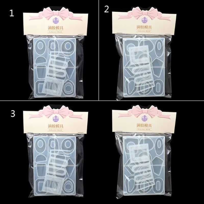 Формы для акриловых сережек из эпоксидной смолы геометрические полимерные