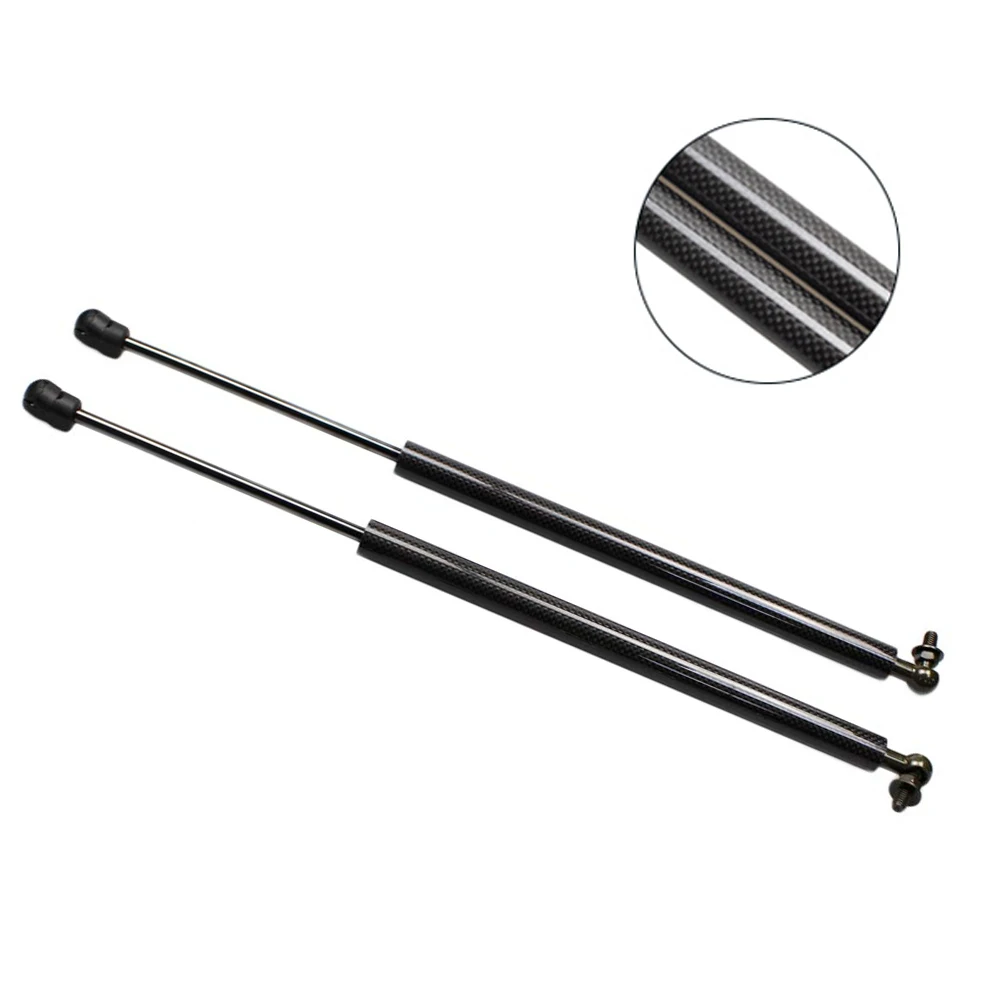 black carbon fiber Для Toyota highlander Kluger- авто передний капот модифицирует газовые стойки из углеродного волокна поддержка подъема амортизатор - Цвет: black carbon fiber