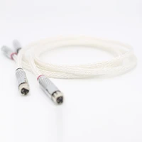 new hi end 8ag silver plated occ 16 strands audio cable with carbon fiber 3pins xlr balanced cablexlr connectoraudio