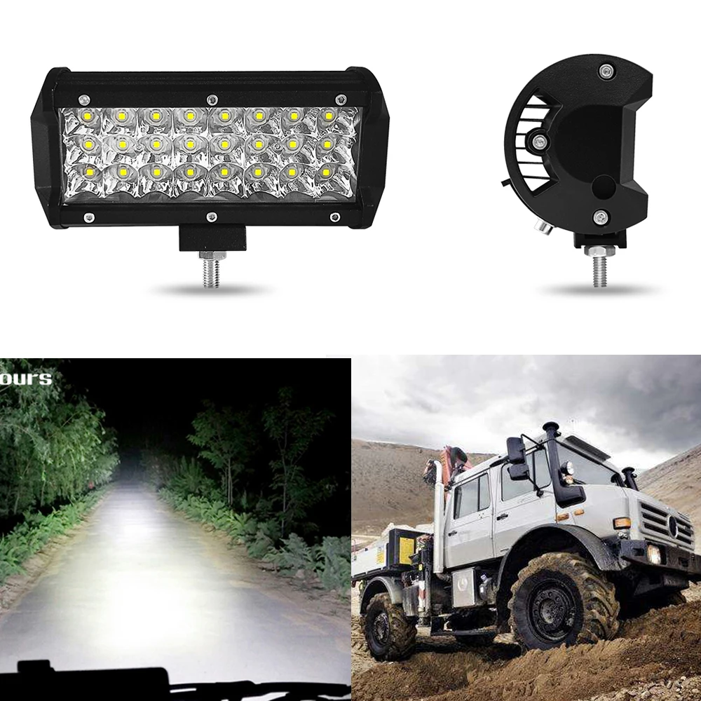 7 &quotсветодиодный рабочий светильник бар Точечный 75W 12V 24V лампы для внедорожника