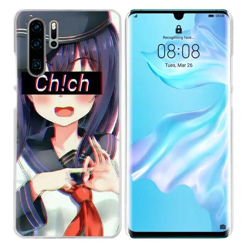 Чехол LEWD Sad японского аниме для huawei mate 30 20 10 P20 P30 Lite Pro P Smart Y9 Prime Honor 8A 8X 10i PC, чехлы для телефонов - Цвет: 05