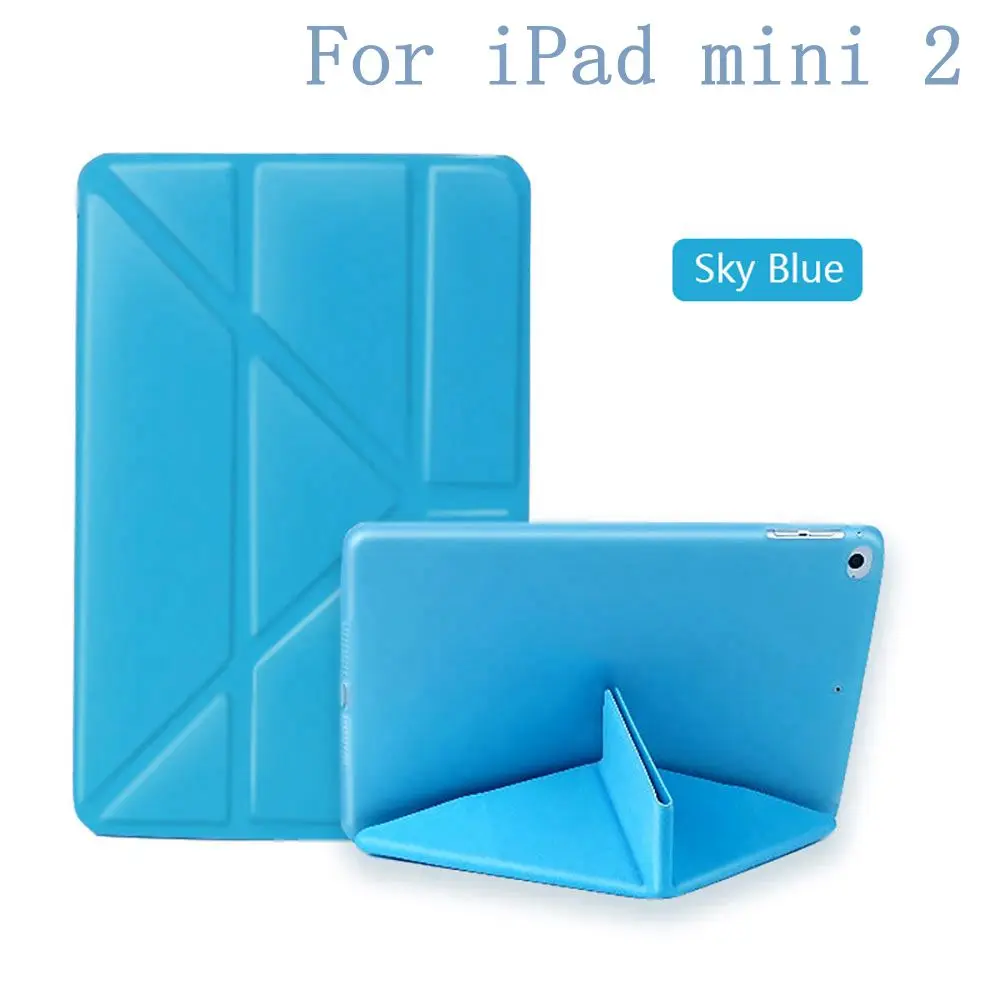 For iPad mini 2 Чехол Floveme для i Pad Air 2 Шелковый чехол для i Pad Mini 2 4 5 складной тонкий полный защитный чехол для i Pad Pro 9,7 12,9 - Цвет: For iPad mini 2