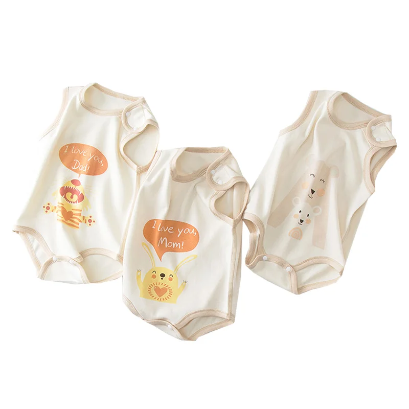 От 3 до 18 месяцев органические цветные хлопковые детские комбинезоны из