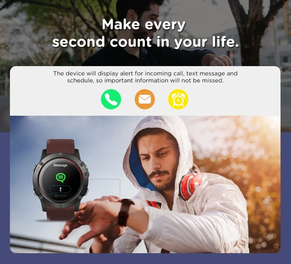 Zeblaze VIBE 3 ЭКГ мгновенный ЭКГ браслет цветной дисплей частота сердечных сокращений IP67 водонепроницаемый мульти-спортивный режим фитнес-трекер умные часы