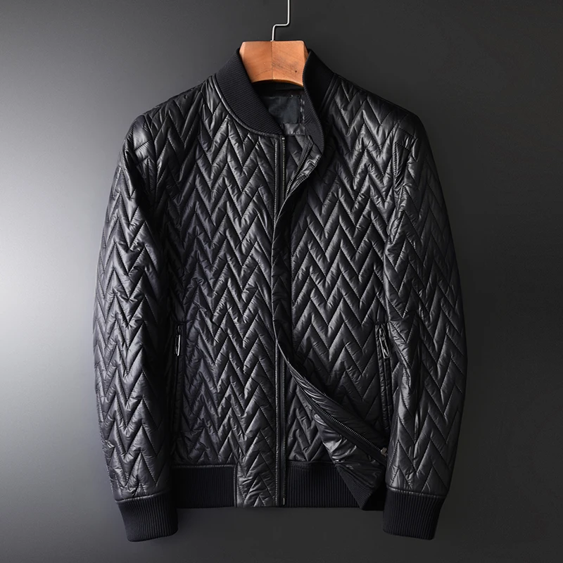 Minglu протектор черного цвета в стиле милитари для мужчин куртки класса люкс со