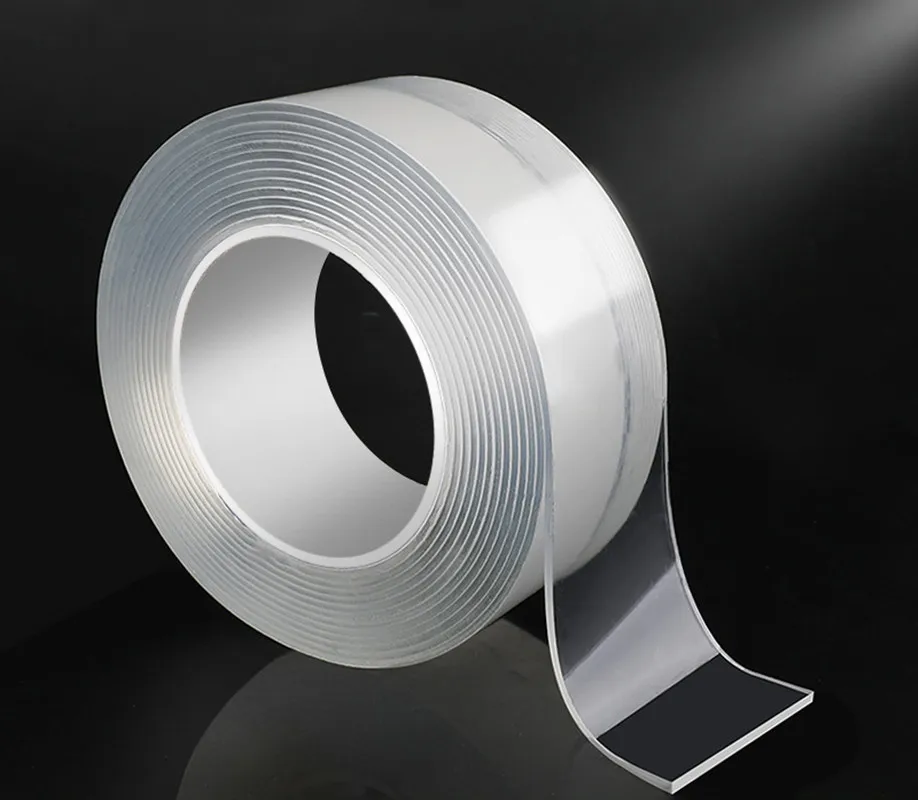 Двухсторонняя лента 1 м/3 м/5 м прозрачная бесследная нано-Гелевая