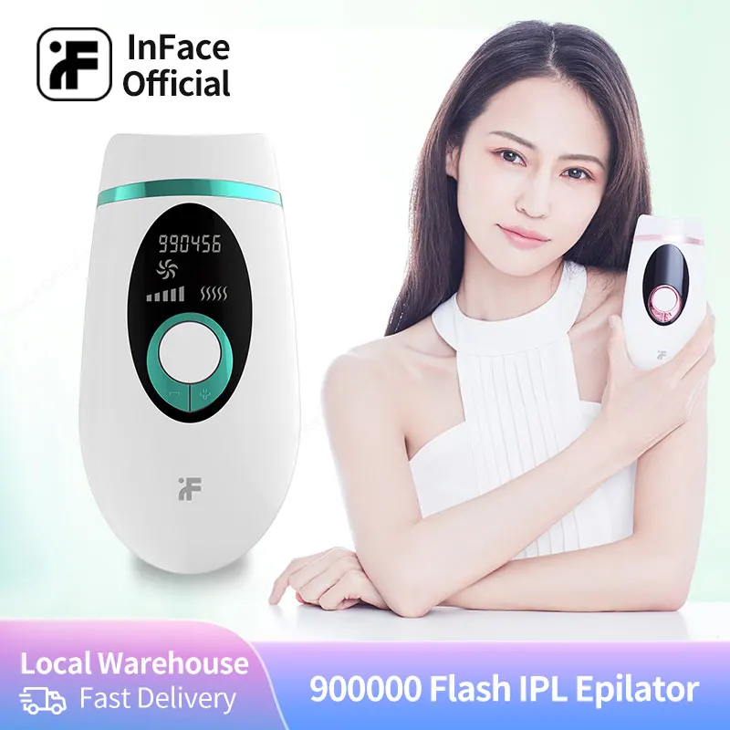 InFace IPL 900000 Flash постоянный лазерная эпиляция волос удаление Электрический