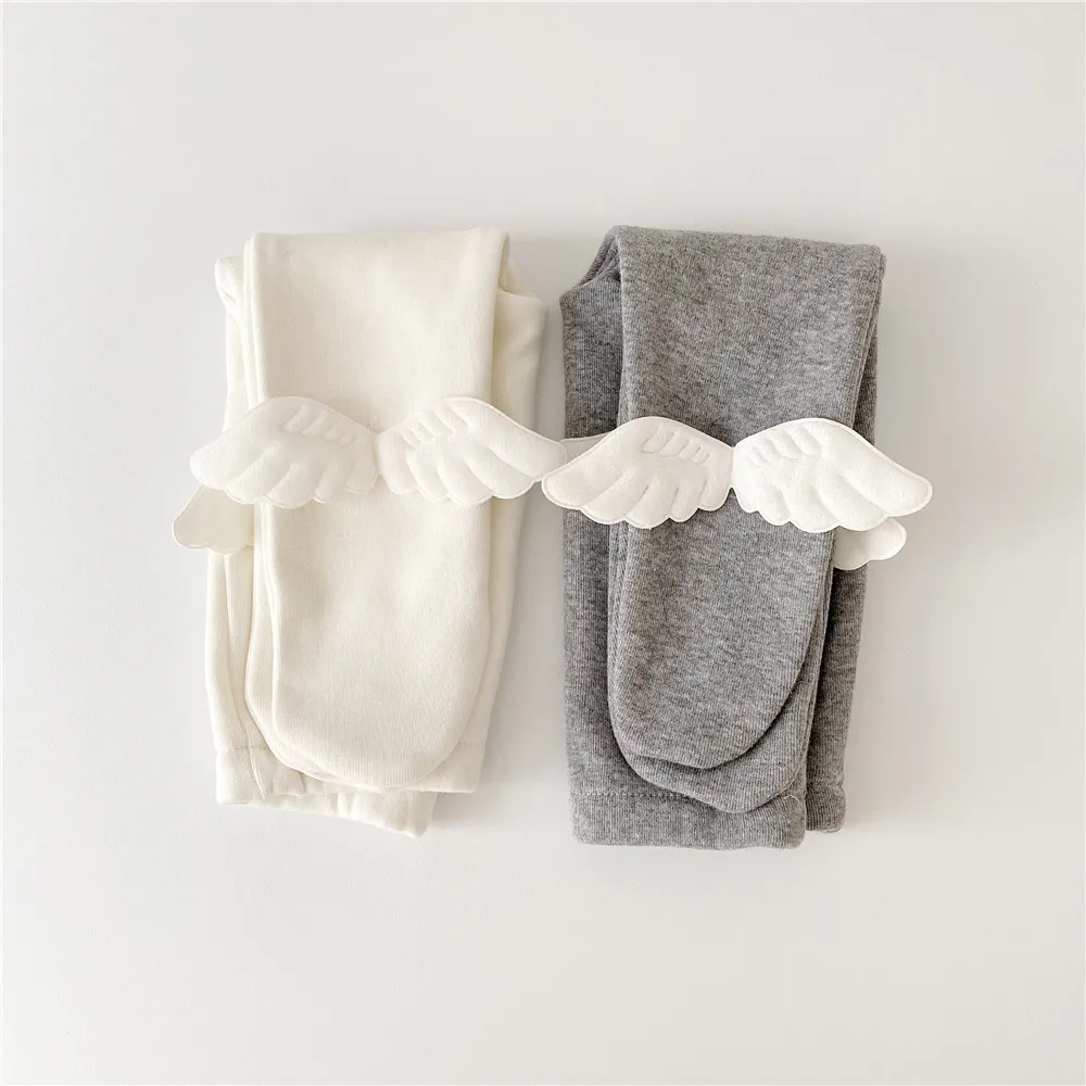 Baby girls cute wing patchwork panty-hose Spring Winter infant kids cotton leggings | Pants