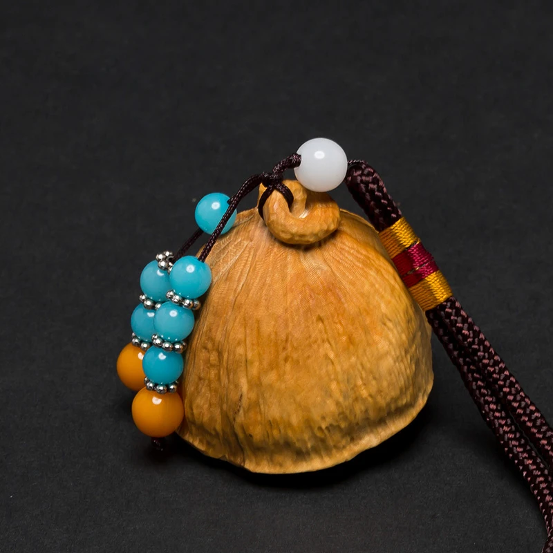 Подвеска из косточек лотоса подвеска цельной древесины талисман на удачу резная