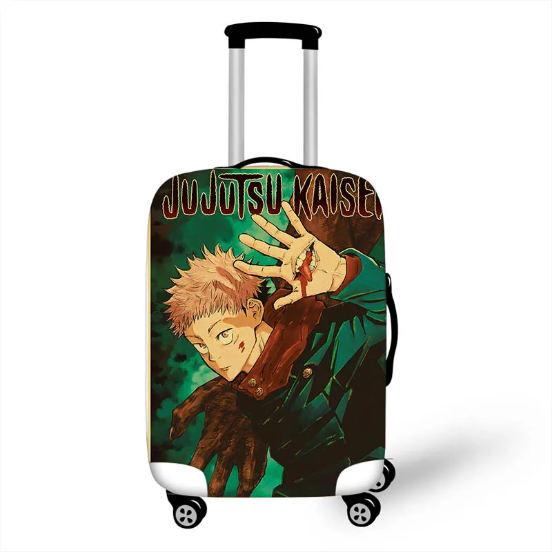 18-32 '' Jujutsu Kaisen Yuji Itadori Elastic Thicken Luggage Suitcase Protective Cover Protect Dust Bag Case Travel Cover