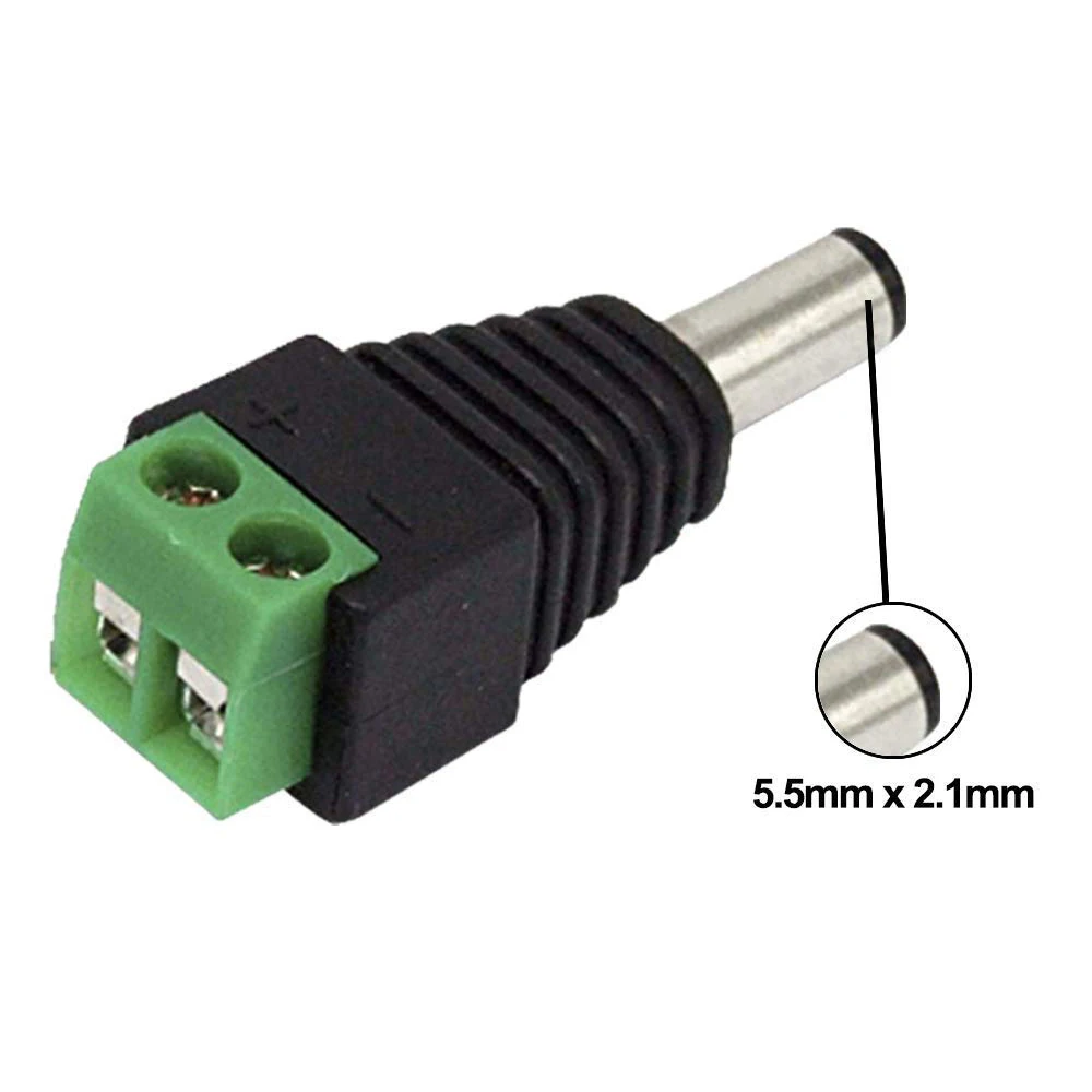 Разъем питания постоянного тока с винтовым соединителем для камеры