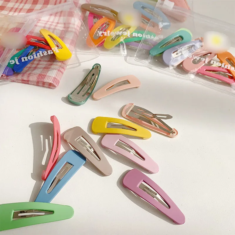 

10/8 New Women Girls Cute Colorful Waterdrop Shape Hairpins Sweet Hair Clips Barrettes Slid Clip Fashion Hair Accessories