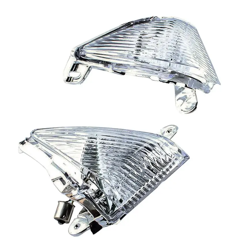 

For Kawasaki ZX14 ZX636 / ZX6R 2005-2010/ ZX10R 2006-10 / 650R Front Turn Signal Indicator Blinker Lens Clear Motor Accessories