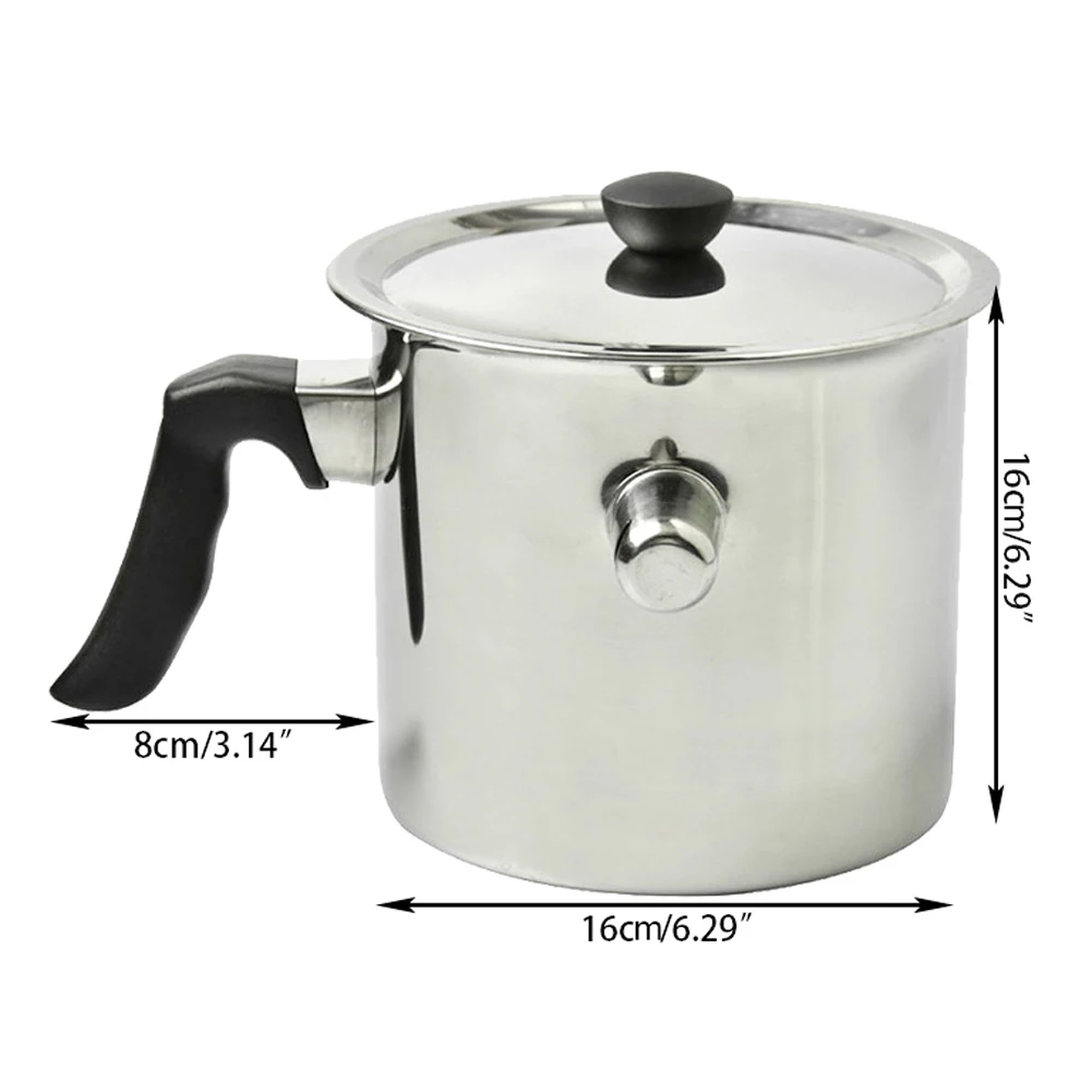 Кастрюля для плавки воска емкость объемом 1 5 л из нержавеющей стали пчеловодства