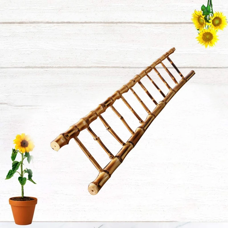 Миниатюрная деревянная мини-лестница Бамбуковая лестница для волшебного сада