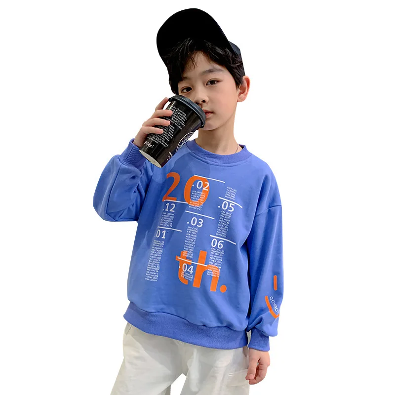 

Scoop Spring Autumn Boys Sweatshirts KidsTeenager Overcoat Tops Children Clothes Cotton Pullover Formal Outwear High Quality