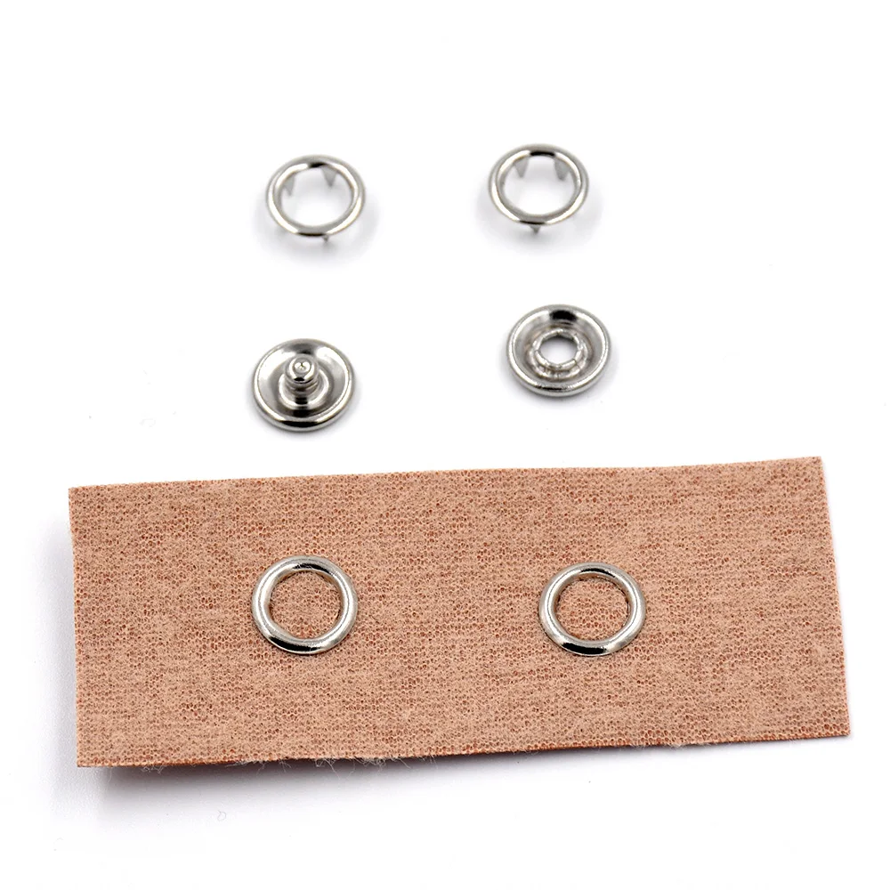 Латунные заклепки с зубцами и открытым кольцом 20 комплектов 9 5 мм кнопки без