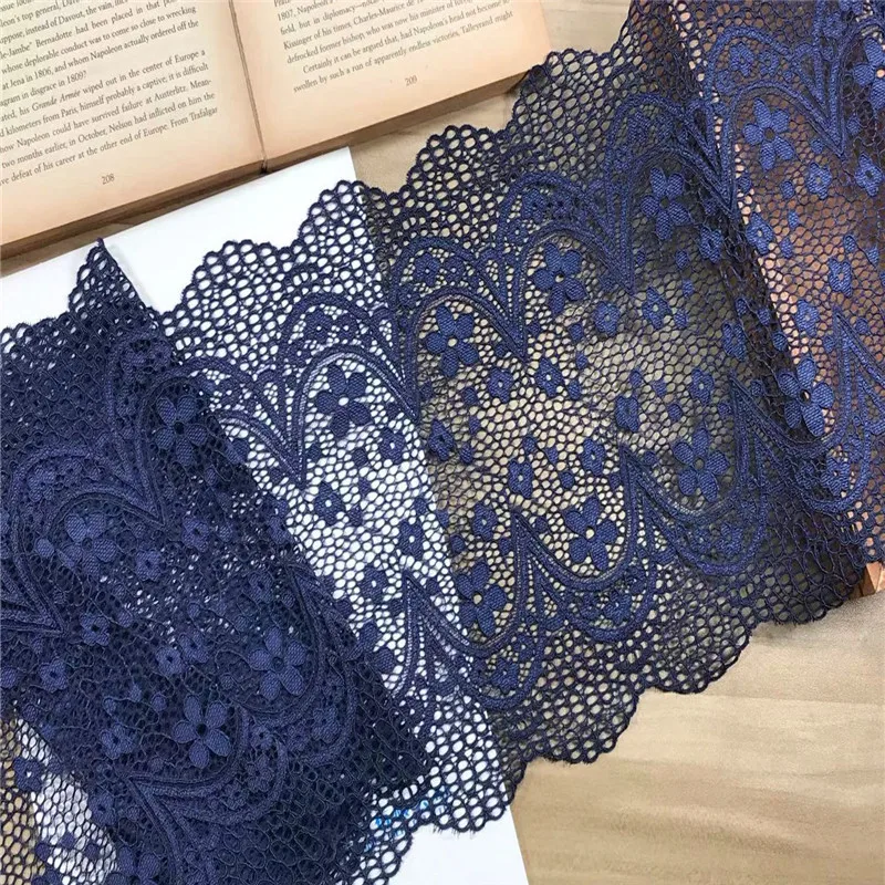 2 м/комплект эластичная кружевная отделка растягивающаяся ткань - купить по