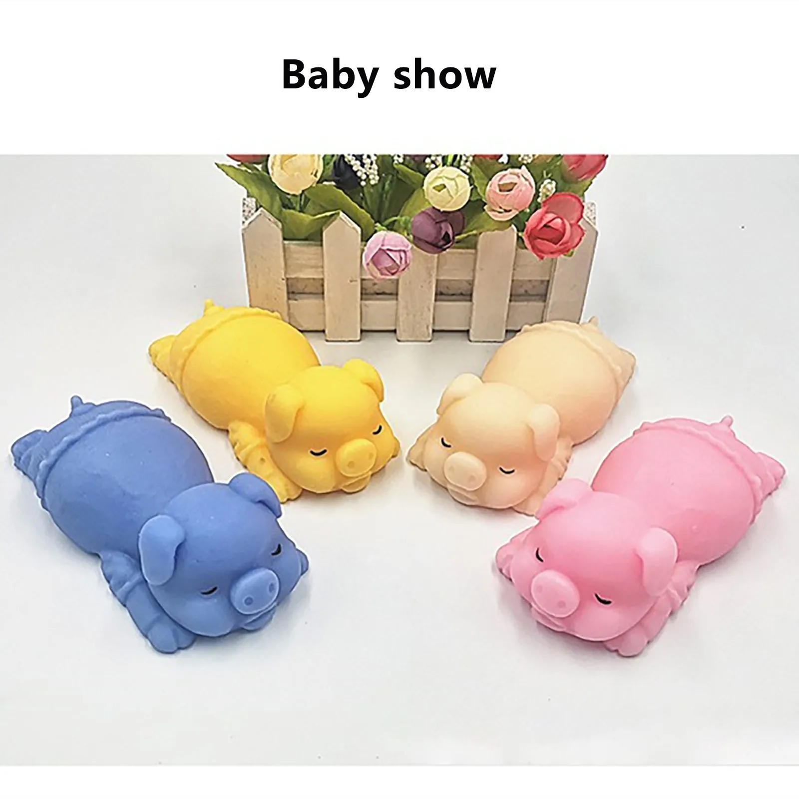

6-Color Soft Plastic Pig Kawaii Squeeze Music Creative Colorful Stress Release Sensory Toys Anxiety Relief Adult Kid Fidget Toys