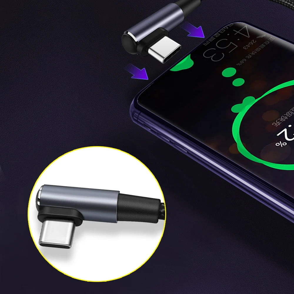 PD 100W USB C To USB C Fast Charger Dual Type C Charging Data Sync USB Cable For Mobile Phone Samsung Xiaomi Redmi Huawei