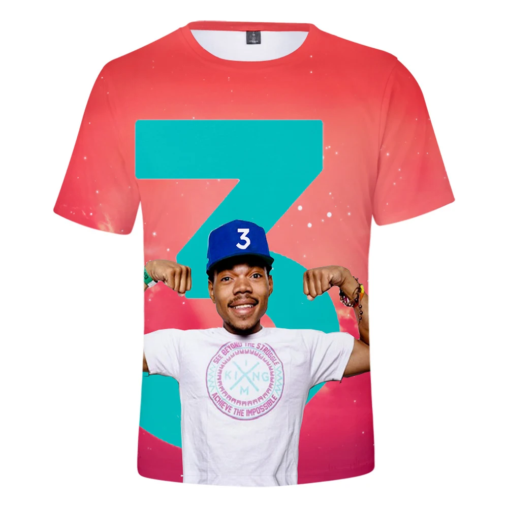 Хит рэпер певец Chance The Rapper модная 3D футболка для мужчин/женщин летняя одежда с