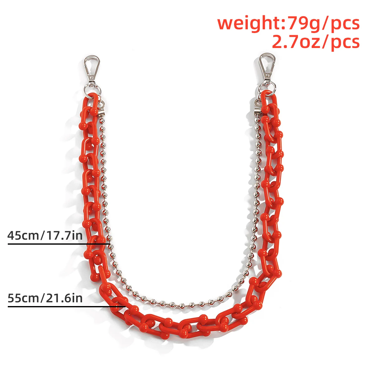 

Street Big Round Iron Pendant Key Chain Rock Punk Acrylic Trousers Hipster Key Chain Pant Jean Keychain Hip Hop Goth Accessories