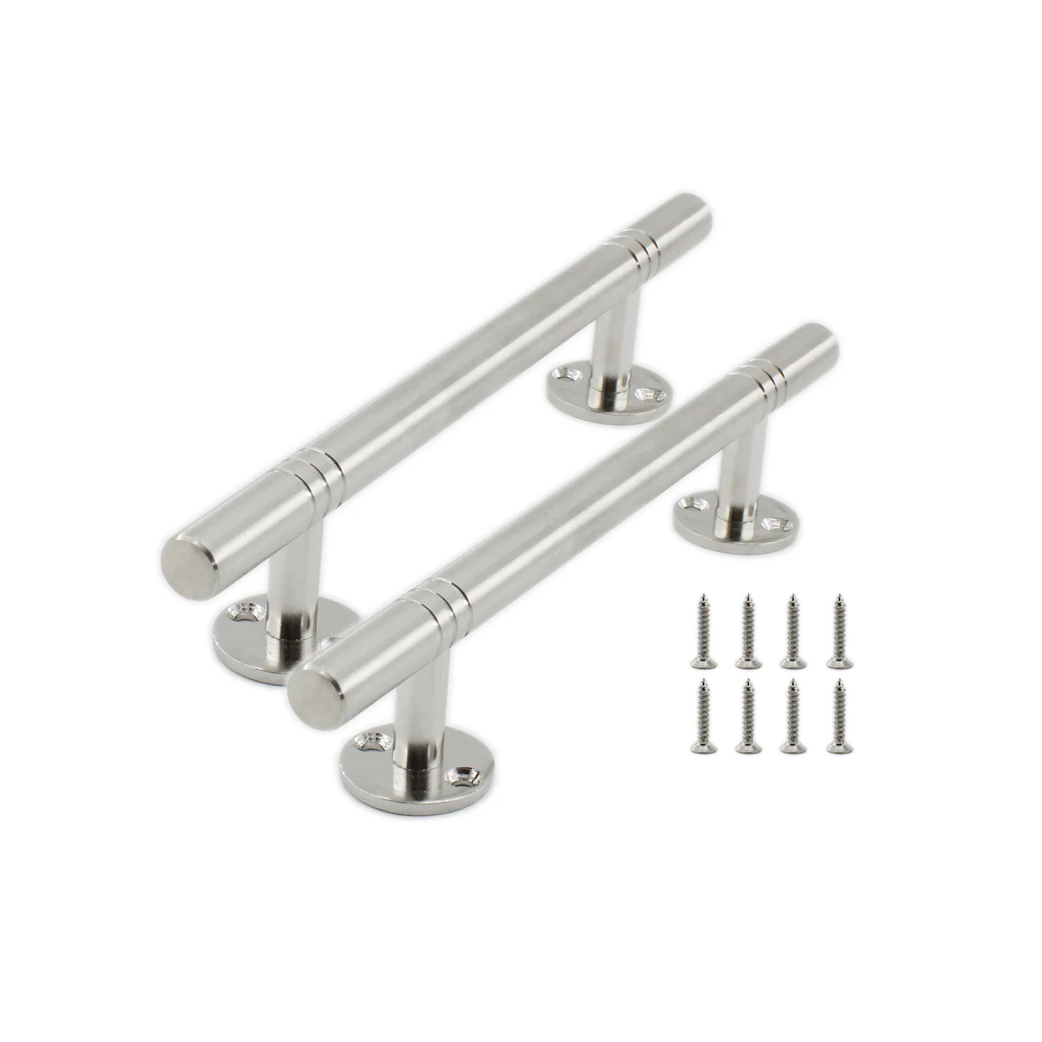 

Stainless Steel Cabinet Handle,Heavy Duty Brushed Nickel Handle Pulls for Furniture Drawer Dresser Bathroom Cabinets with Screws