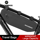 Велосипедная сумка ROCKBROS, водонепроницаемая треугольная сумочка на раму, грязеотталкивающая, для горных велосипедов