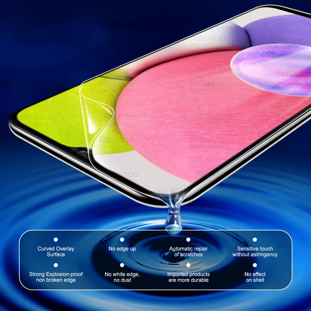 6in1 full glue hydrogel film for samsung galaxy a03s a03 core samsun a 03s 03 s a03core phone soft screen protector camera glass free global shipping