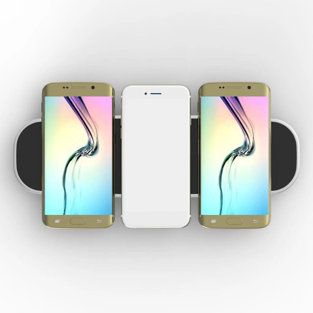 Тройная подставка Беспроводное зарядное устройство Быстрая зарядка для iPhone 8/8 Plus iPhone X для samsung Galaxy S9/S9 зарядное устройство для телефона для Nexus