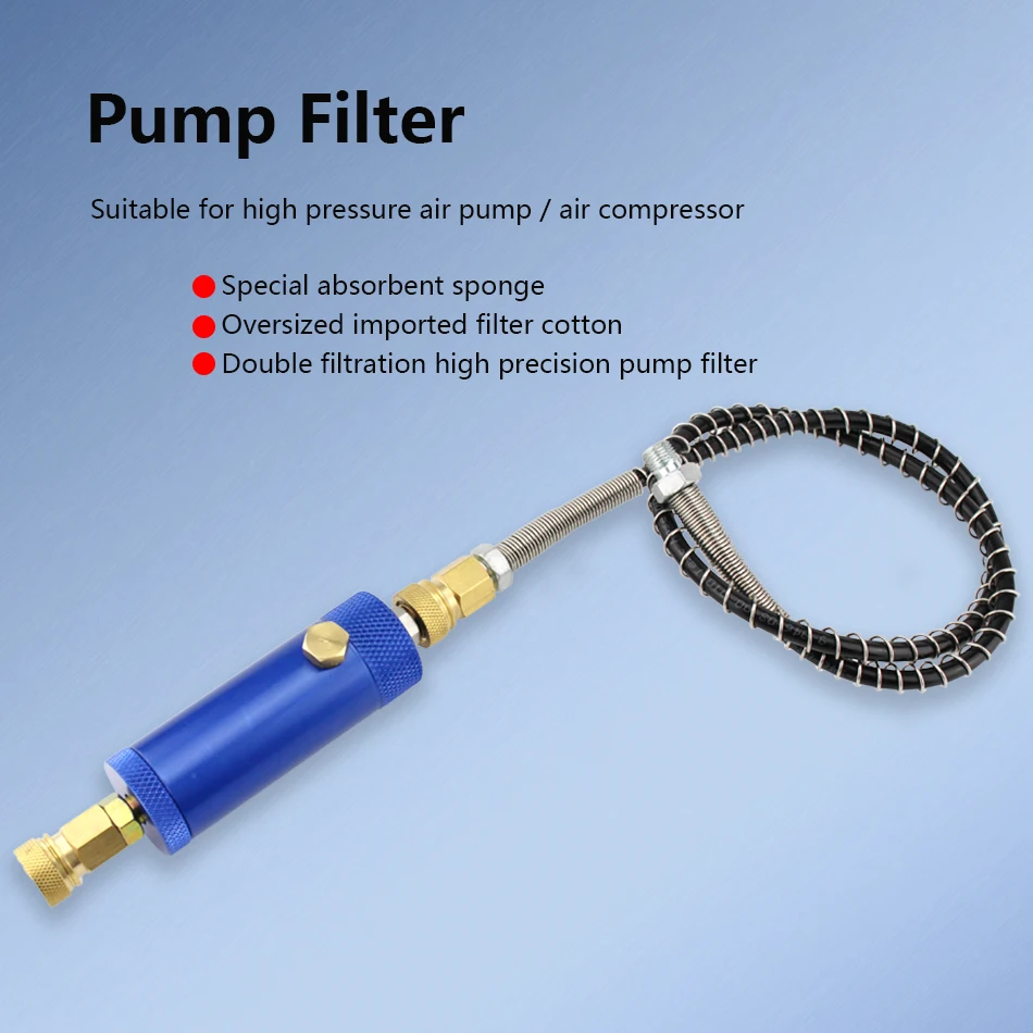 Ручной насос для пейнтбола ручной воздушный фильтр сепаратор воды и масла 40 МПа
