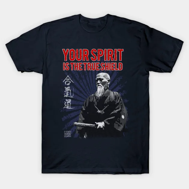 Мужская футболка Aikido Spirit O Sensei женская футболка| |