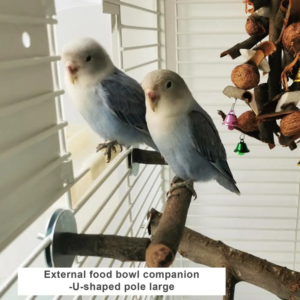

Multi-use Safe Parrot Climbing Perches Stands Solid Parrot Stands U Shape for Cockatiel
