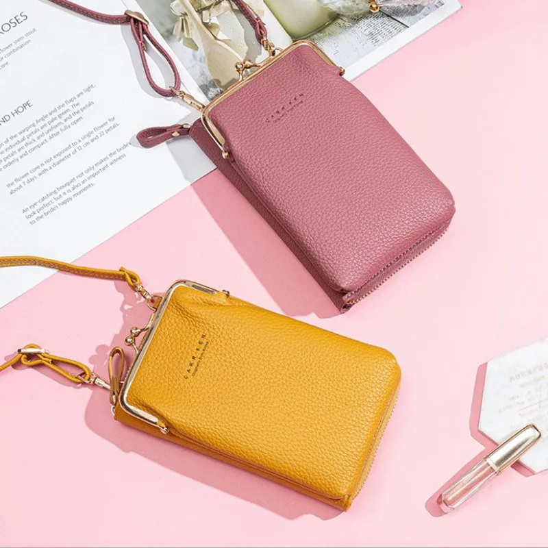 

Fashion Small Crossbody Bags Women Mini PU Leather Shoulder Bag Messenger Bag For Girls Bolsas Ladies Phone Purse Zipper Flap