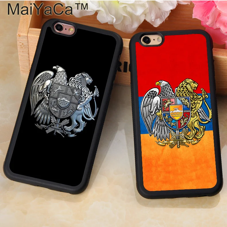 Чехол MaiYaCa с гербом оружия арменским флагом для iphone 12 mini 11 Pro MAX X XR XS SE 2020 6S 7 8 Plus|case for