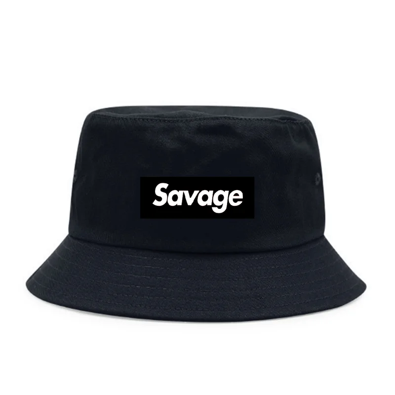 

Savage Print Sunscreen Foldable Fisherman Cap Men Outdoor Chapeau Hats Female Casual Panama Hat Fashion Black Bucket Hats