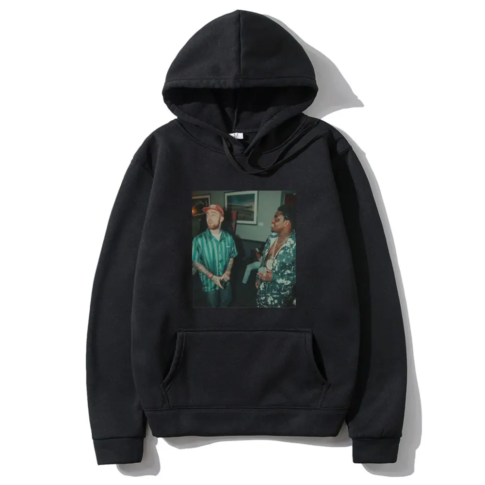 

Mac Miller Kodak Black Graphics Hoodie American Rapper EU Size Fleece Cotton Sweatshirt Streetwear Men Women Oversized Hoodies