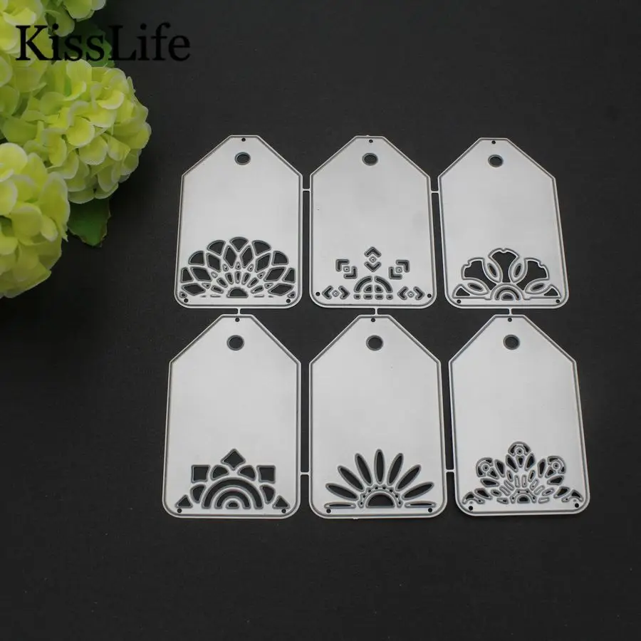 6 цветов простой ярлык тиснение металлические Вырубные штампы вырубные Alinacraft для