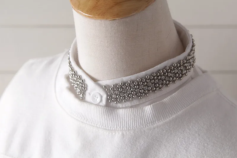 

Vintage Fake Collar Women Removable Half Blouse Tops Detachable Lapel Shirt Flase Collars Vestido Faux Cols Decoration