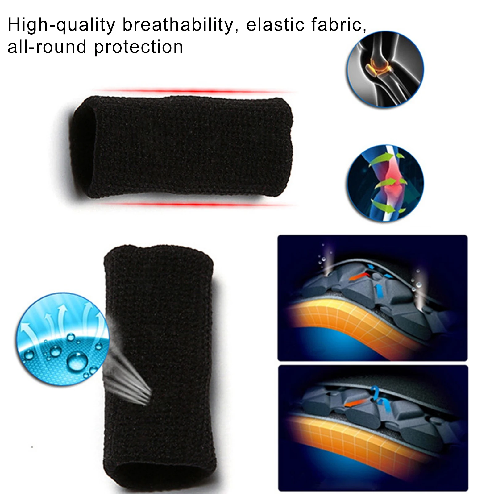 

5/10Pcs Outdoor Basketball Volleyball Finger Sleeve Arthritis Support Finger Guards Breathable Elastic Sports Thumb Protectors