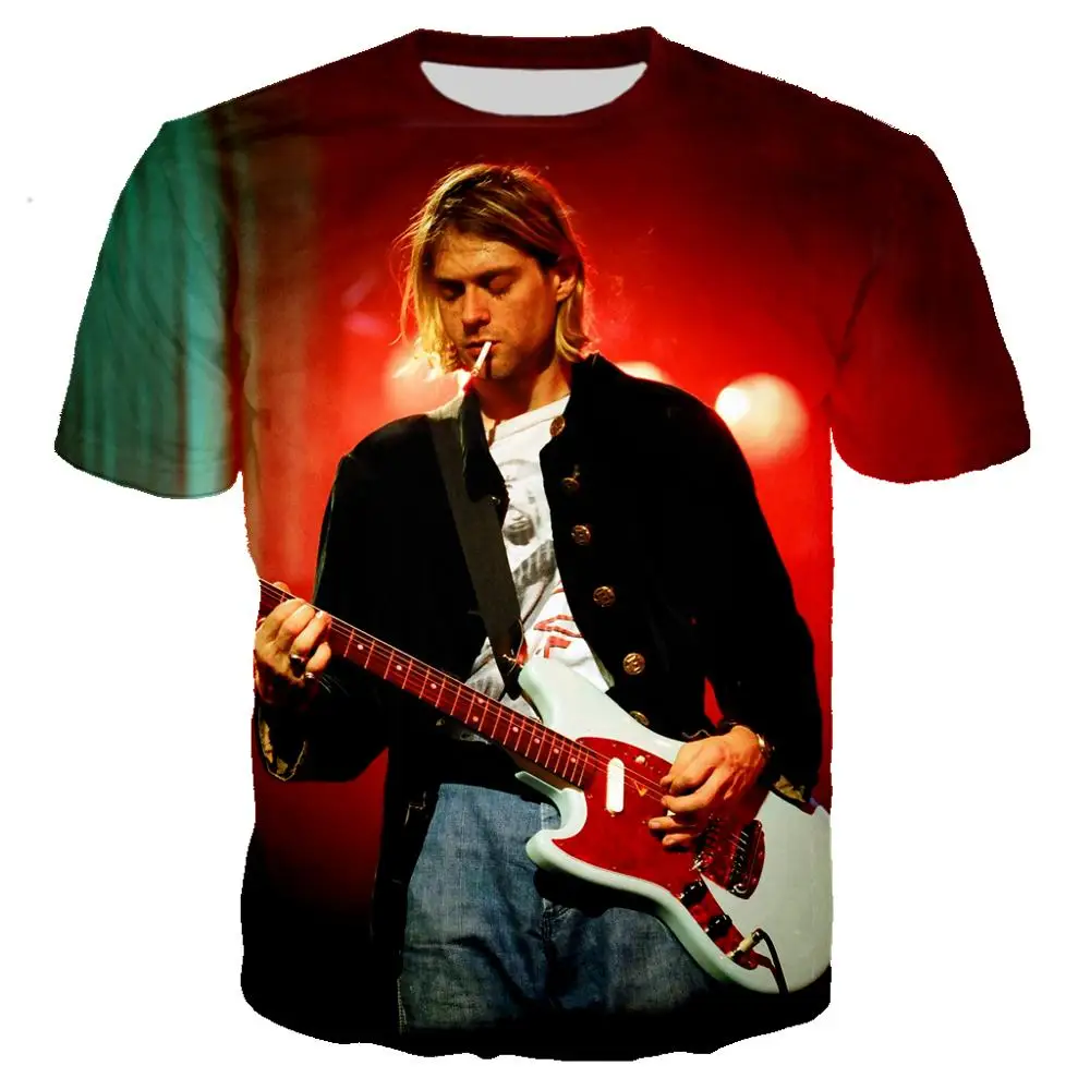 

3D Print Nirvana Summer Fashion T-Shirt Men's / Women's Rock Street Style T-Shirt Round Neck T-Shirt Men's 2021 Top Super Large